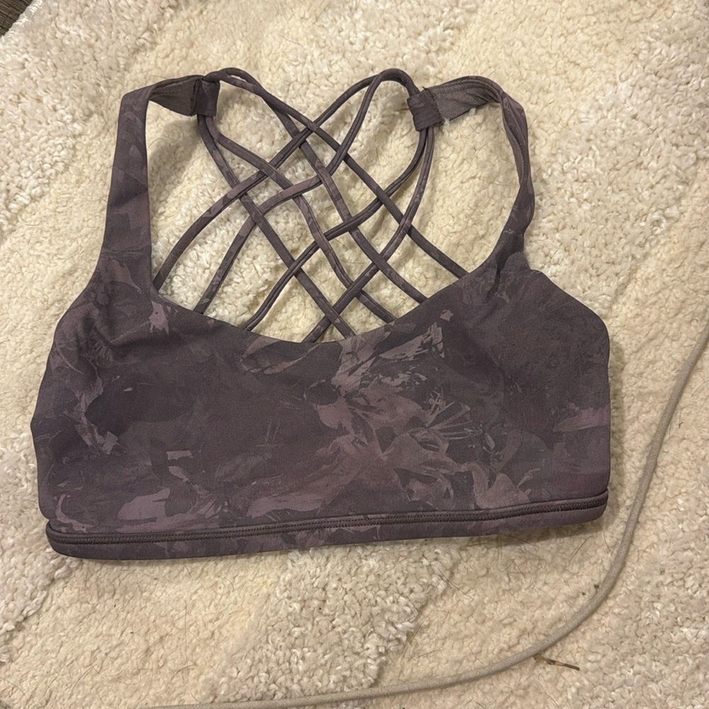 Lululemon free to be bra - purple pattern